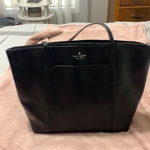Kate Spade , black tote, great condition , only carried a few times